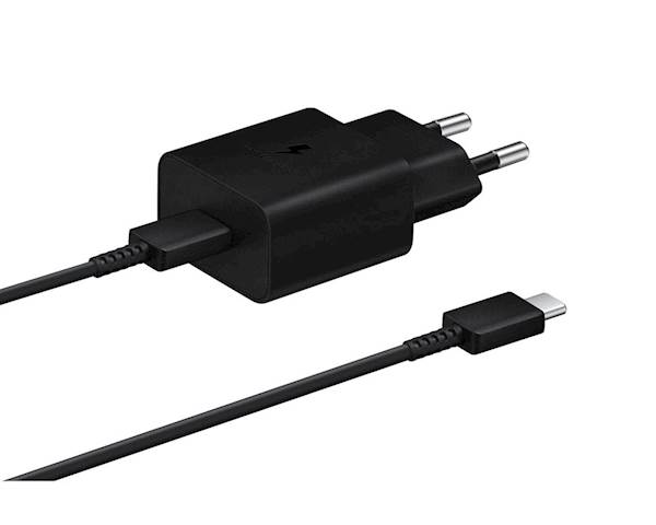 SAMSUNG ADAPTER+KABEL HITRI TYPE-C to TYPE-C 15W BLACK