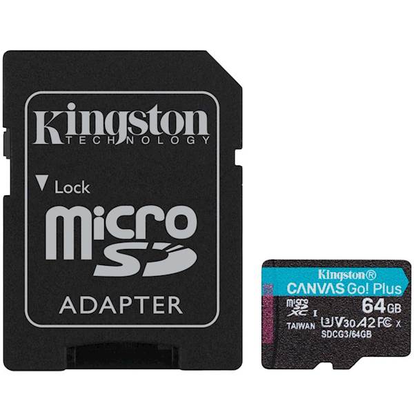 SPOMINSKA KARTICA KINGSTON 64GB CANVAS GO PLUS