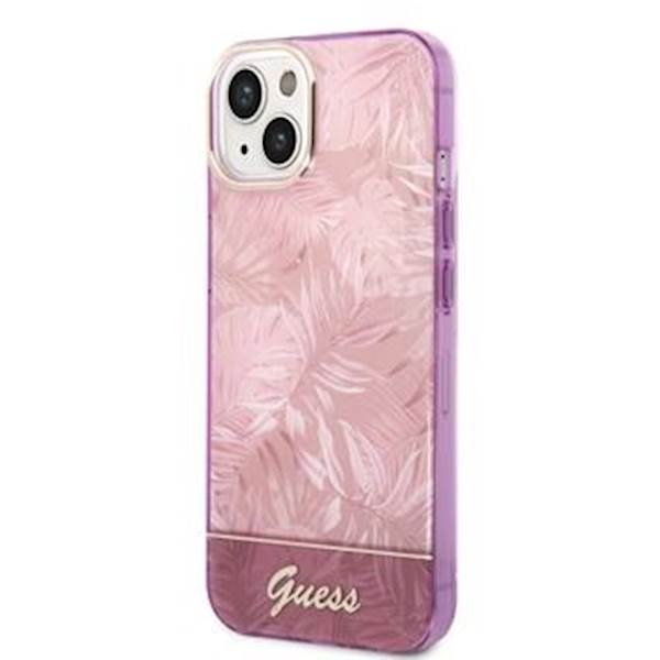 GUESS OVITEK JUNGLE IPHONE 14 PLUS PINK