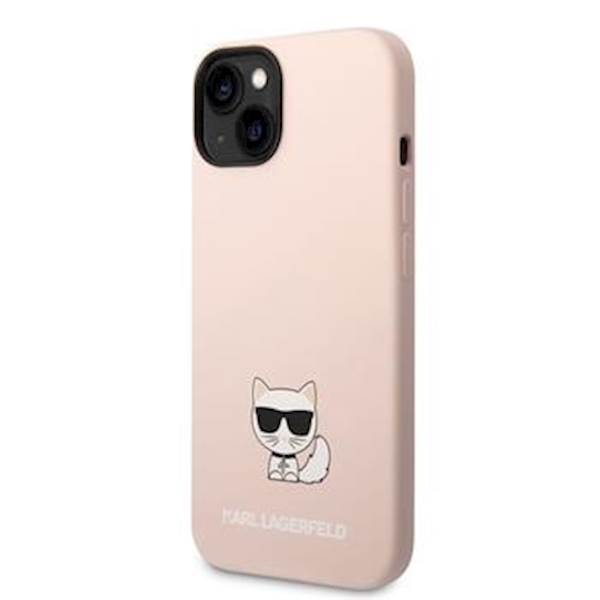 KARL LAGERFELD SILICON CHOUP. IPHONE 14 PLUS PINK