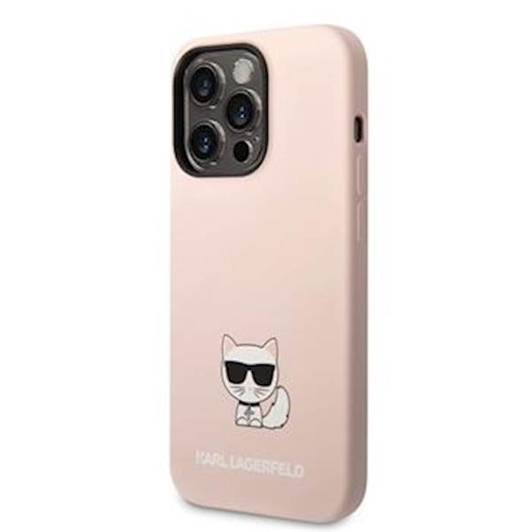 KARL LAG. SILICON CHOUP. IPHONE 14 PRO MAX PINK