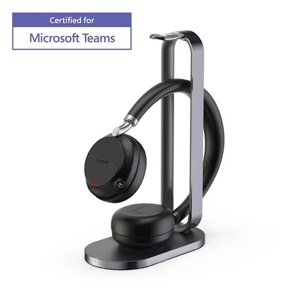 Yealink headset BH72 black with CH. STAND USB-A