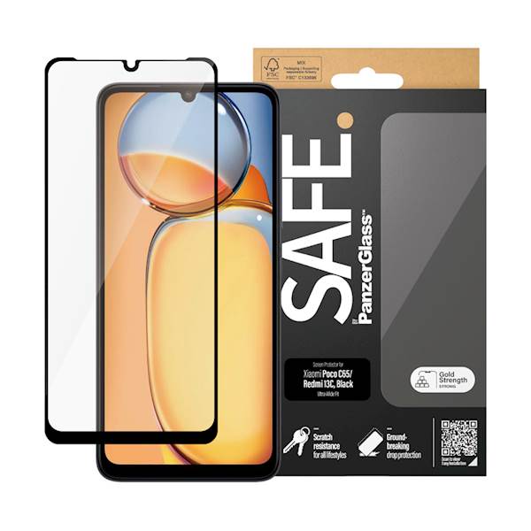 PANZERGLASS SAFE XIAOMI REDMI 13C UWF BLACK